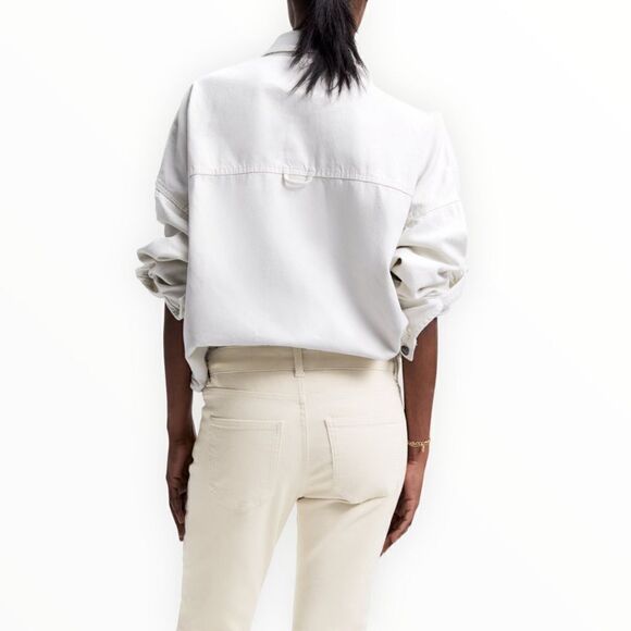 ZARA | Ecru | ZW THE MID WAIST SKINNY JEANS - Picture 9 of 11